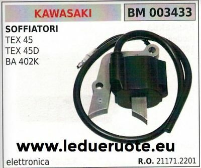 211712201 BOBINA ELETTRONICA SOFFIATORE MOTORE KAWASAKI TEX45 TEX45D BA402K