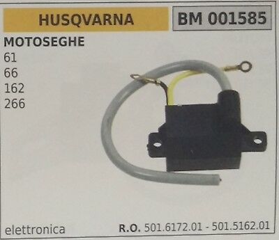 501516201 501617201 BOBINA ELETTRONICA MOTOSEGA HUSQVARNA 61 66 162 266
