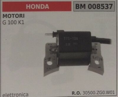30500ZG0W01 BOBINA ELETTRONICA MOTORE HONDA G100 K1