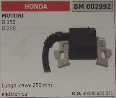 30500883S71 BOBINA ELETTRONICA MOTORE HONDA G150 G200 CON CAVO 250mm