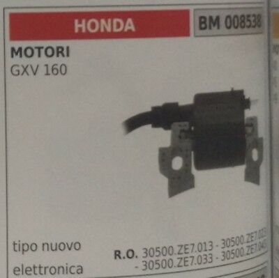 30500ZE7013 023 033 043 BOBINA ELETTRONICA MOTORE HONDA GXV160 NUOVO TIPO