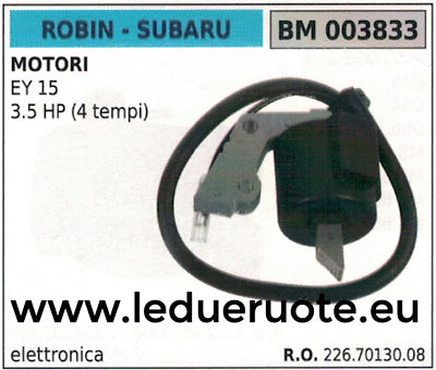 2267013008 BOBINA ELETTRONICA centralina MOTORE ROBIN SUBAR EY 15 3.5 HP 4TEMPI