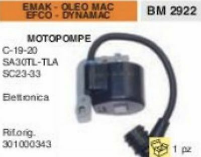 BOBINA MOTOPOMPA EMAK OLEO MAC EFCO DYNAMAC C19 C20 SA30TL SA30TLA SC23 SC33