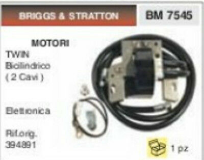 394891 BOBINA MOTOCOLTIVATORE GRILLO MOTORE BRIGGS & STRATTON TWIN BICILINDRICO