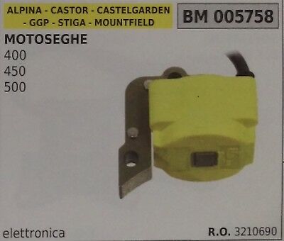 3210690 BOBINA ELETTRONICA MOTOSEGA ALPINA CASTOR CASTEL GARDEN 400 450 500