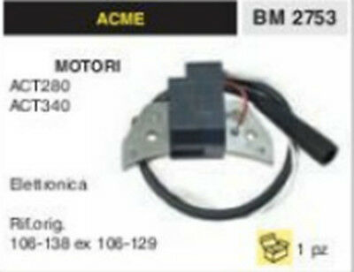 BOBINA ELETTRONICA MOTOCOLTIVATORE MOTORE ACME ACT280 ACT 340 ACT340 ACT 280