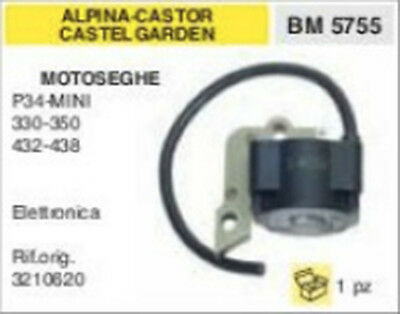 3210620 BOBINA MOTOSEGA ALPINA CASTOR CASTEL GARDEN P34 MINI 330 350 432 438