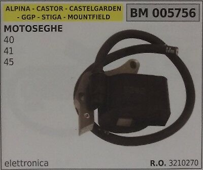 3210270 BOBINA ELETTRONICA MOTOSEGA ALPINA CASTOR CASTEL GARDEN 40 41 45 5756
