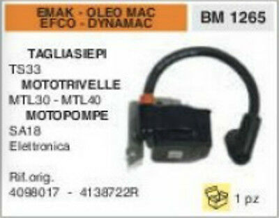 4098017 BOBINA ELETTRONICA TAGLIASIEPI MOTOTRIVELLE EMAK OLEO MAC EFCO DYNAMAC