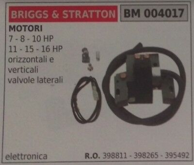 398811 398265 BOBINA MOTOCOLTIVATORE MOTORE BRIGGS & STRATTON 7 8 10 11 15 16 HP