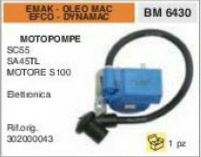 BOBINA MOTOPOMPA EMAK OLEO MAC EFCO DYNAMAC SC55 SA45TL MOTORE S100 S 100