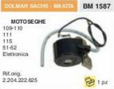 2.204.222.625 BOBINA ELETTRONICA MOTOSEGA DOLMAR SACHS MAKITA 109 110 115 51 52