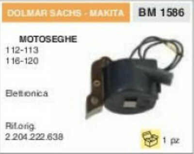 BOBINA ELETTRONICA MOTOSEGA DOLMAR SACHS MAKITA 112 113 116 120 2.204.222.638