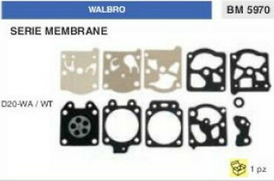KIT SERIE MEMBRANE membrana CARBURATORE WALBRO D20-WA D20-WT D 20 WA WT