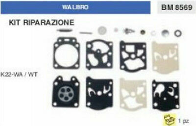 KIT RIPARAZIONE SERIE MEMBRANE membrana CARBURATORE WALBRO K22-WA K22-WT