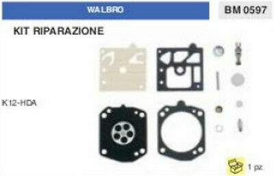 KIT RIPARAZIONE SERIE MEMBRANE membrana CARBURATORE WALBRO K12-HDA (K 12 HDA)