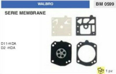 KIT SERIE MEMBRANE membrana CARBURATORE WALBRO D11-HDA D2-HDA (d 2 11 hda)