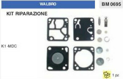 KIT RIPARAZIONE SERIE MEMBRANE membrana CARBURATORE WALBRO K1-MDC (K 1 MDC)