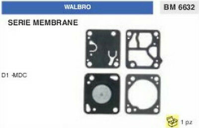 KIT SERIE MEMBRANE membrana CARBURATORE WALBRO D1-MDC (D 1 MDC)