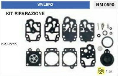 KIT RIPARAZIONE SERIE MEMBRANE membrana CARBURATORE WALBRO K20-WYK (K 20 WYK)