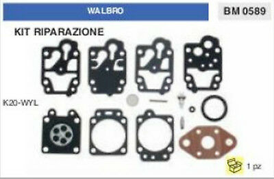 KIT RIPARAZIONE SERIE MEMBRANE membrana CARBURATORE WALBRO K20-WYL (K 20 WYL)