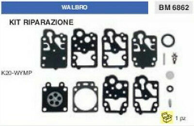 KIT RIPARAZIONE SERIE MEMBRANE membrana CARBURATORE WALBRO K20-WYMP (K 20WYMP)