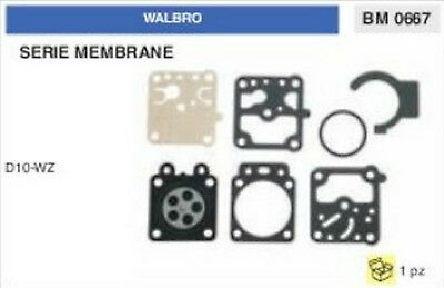 KIT SERIE MEMBRANE membrana CARBURATORE WALBRO D10-WZ (D 10 WZ)