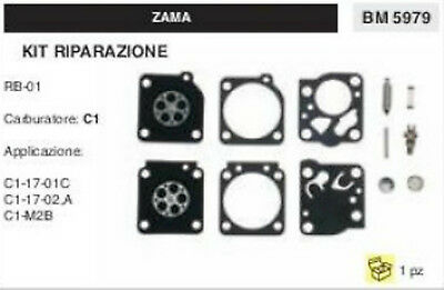 KIT RIPARAZIONE SERIE MEMBRANE membrana CARBURATORE C1 ZAMA RB-01