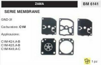 KIT SERIE MEMBRANE membrana CARBURATORE C1M ZAMA GND-31