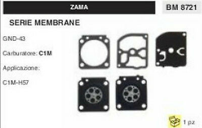 KIT SERIE MEMBRANE membrana CARBURATORE C1M ZAMA GND-43
