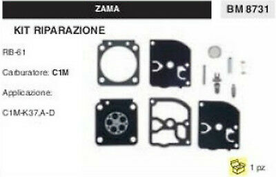 KIT RIPARAZIONE SERIE MEMBRANE membrana CARBURATORE C1M ZAMA RB-61