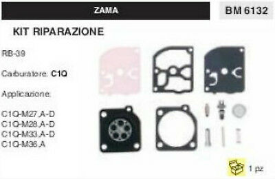 KIT RIPARAZIONE SERIE MEMBRANE membrana CARBURATORE C1Q ZAMA RB-39
