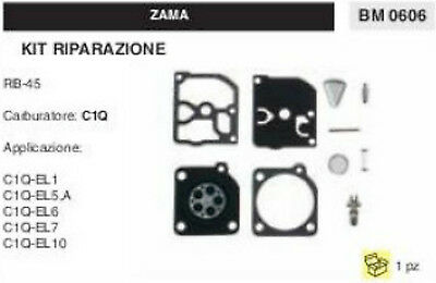 KIT RIPARAZIONE SERIE MEMBRANE membrana CARBURATORE C1Q ZAMA RB-45