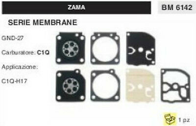 KIT SERIE MEMBRANE membrana CARBURATORE C1Q ZAMA GND-27 C1Q-H17