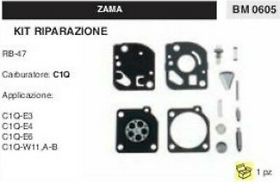 KIT RIPARAZIONE SERIE MEMBRANE membrana CARBURATORE C1Q ZAMA RB-47