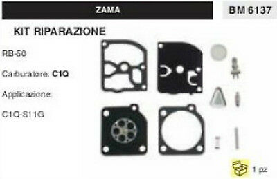 KIT RIPARAZIONE SERIE MEMBRANE membrana CARBURATORE C1Q ZAMA RB-50 c1q-s11g