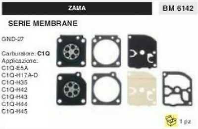KIT SERIE MEMBRANE complete membrana CARBURATORE C1Q ZAMA GND-27