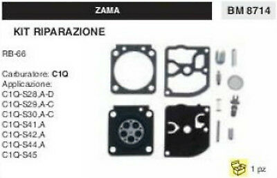 KIT RIPARAZIONE SERIE MEMBRANE membrana CARBURATORE C1Q ZAMA RB-66