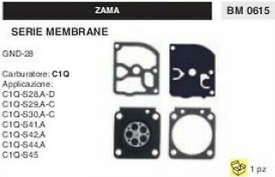 KIT SERIE MEMBRANE COMPLETO membrana CARBURATORE C1Q ZAMA GND-28