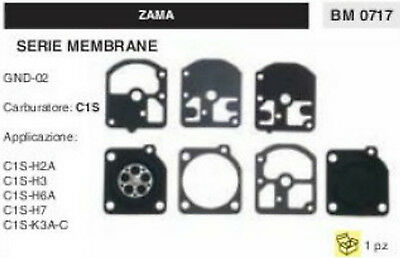 KIT SERIE MEMBRANE COMPLETO membrana CARBURATORE C1S ZAMA GND-02