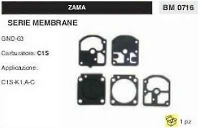 KIT SERIE MEMBRANE COMPLETO membrana CARBURATORE C1S ZAMA GND-03