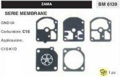 KIT SERIE MEMBRANE COMPLETO membrana CARBURATORE C1S ZAMA GND-04