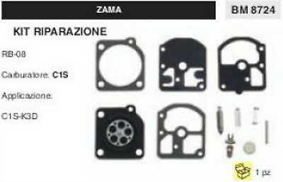 KIT RIPARAZIONE SERIE MEMBRANE COMPLETO membrana CARBURATORE C1S ZAMA RB-08