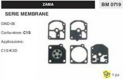 KIT SERIE MEMBRANE COMPLETO membrana CARBURATORE C1S ZAMA GND-06