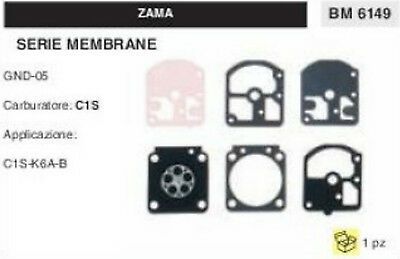 KIT SERIE MEMBRANE COMPLETO membrana CARBURATORE C1S ZAMA GND-05