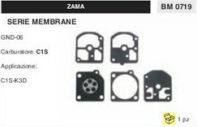 KIT SERIE MEMBRANE COMPLETO membrana CARBURATORE C1S ZAMA GND-06