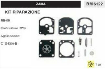 KIT RIPARAZIONE SERIE MEMBRANE COMPLETO membrana CARBURATORE C1S ZAMA RB-09