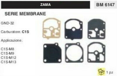 KIT SERIE MEMBRANE COMPLETO membrana CARBURATORE C1S ZAMA GND-32