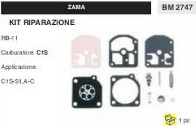 KIT RIPARAZIONE SERIE MEMBRANE COMPLETO membrana CARBURATORE C1S ZAMA RB-11
