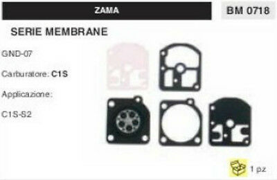 KIT SERIE MEMBRANE COMPLETO membrana CARBURATORE C1S ZAMA GND-07